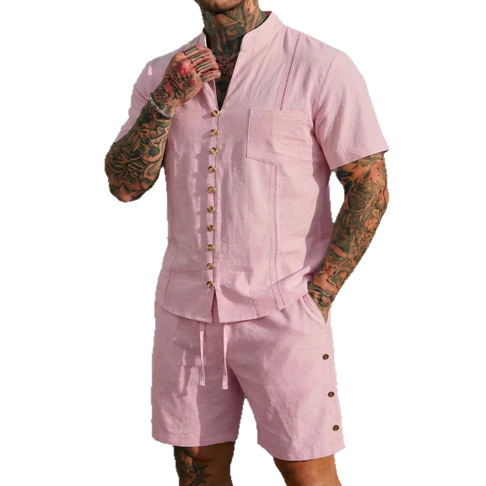 Short-sleeve Shirt Set